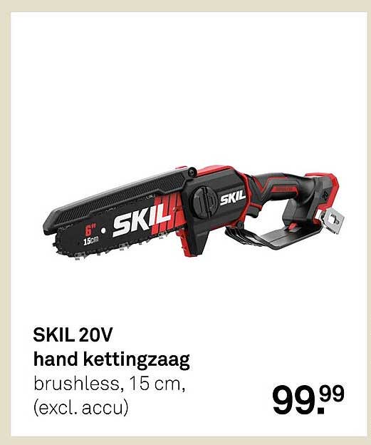 SKIL 20V hand kettingzaag brushless, 15 cm, (excl. accu)