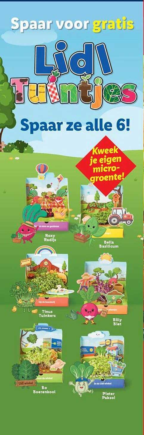 Spaar voor gratis Lidl Tuin­tjes