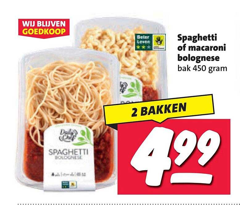 Spaghetti of macaroni bolognese bak 450 gram 2 BAKKEN
