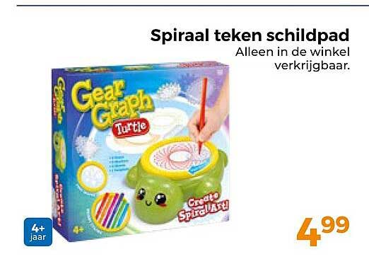 Spiraal teken schildpad