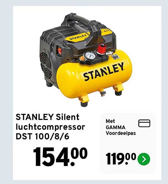 STANLEY Silent luchtcompressor DST 100/8/6