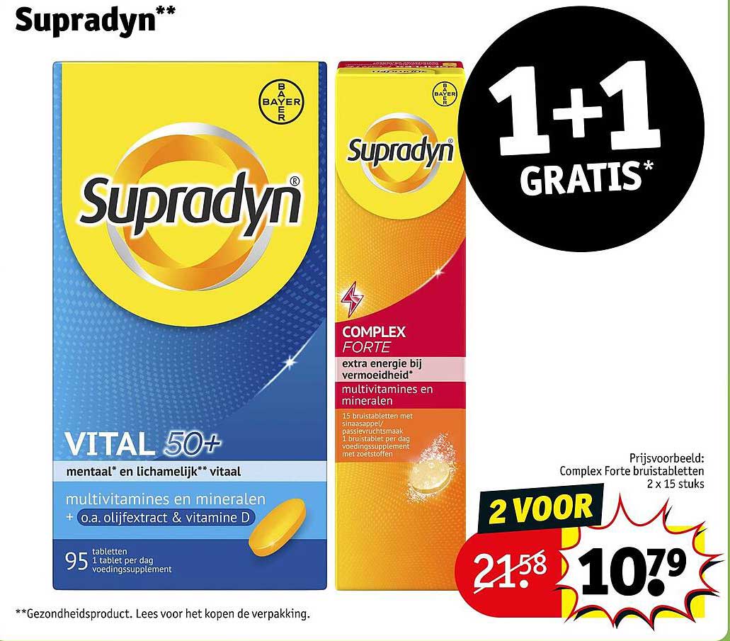Supradyn VITAL 50+ 1+1 GRATIS*