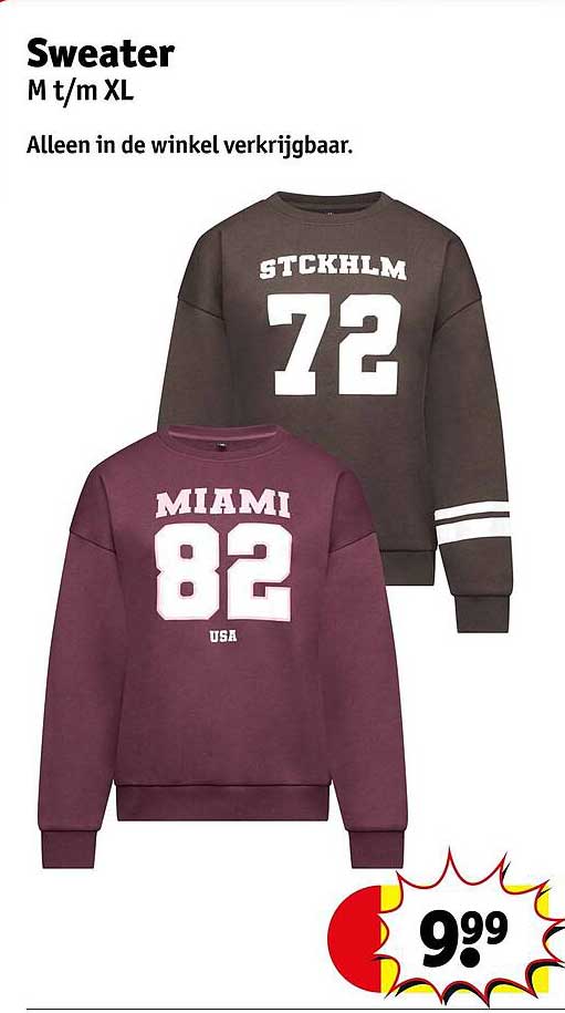 Sweater M t/m XL