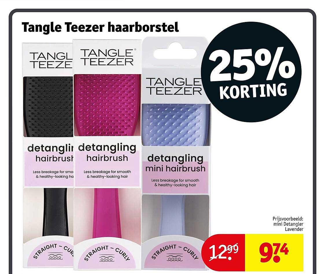 Tangle Teezer haarborstel 25% korting