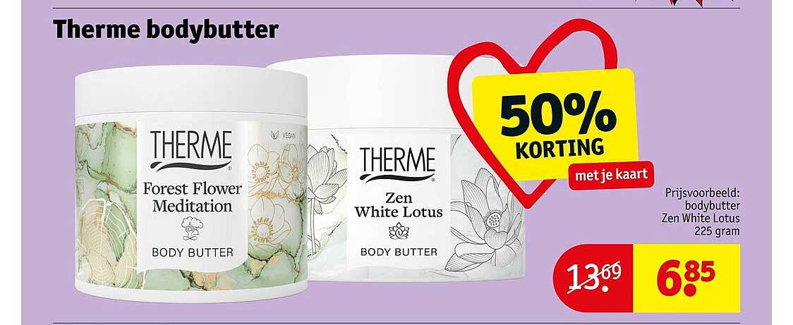 Therme bodybutter 50% korting met je kaart
