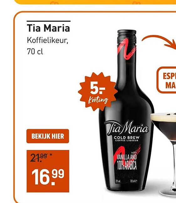 Tia Maria Koffielikeur, 70 cl