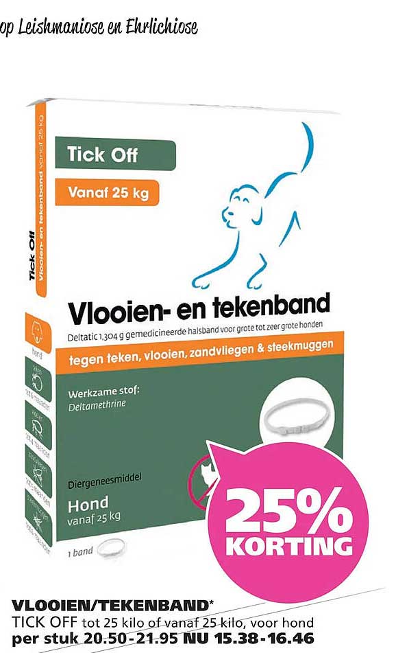 Tick Off Vlooien- en tekenband 25% KORTING