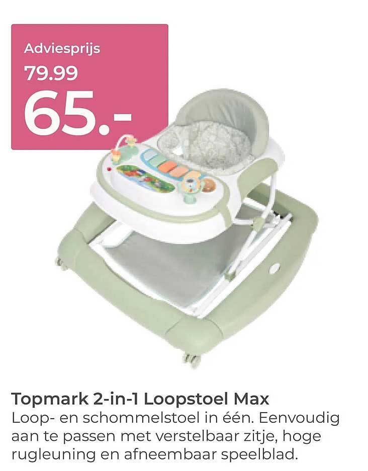 Topmark 2-in-1 Loopstoel Max