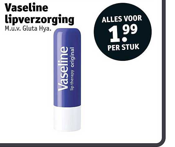 Vaseline lipverzorging M.u.v. Gluta Hya.