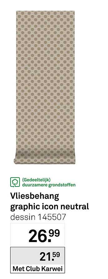 Vliesbehang graphic icon neutral dessin 145507