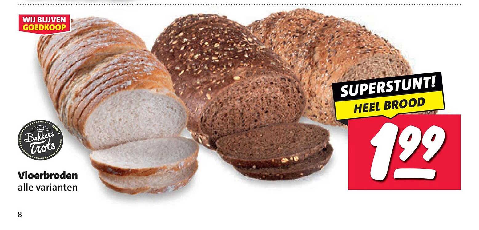 Vloerbroden alle varianten SUPERSTUNT! HEEL BROOD