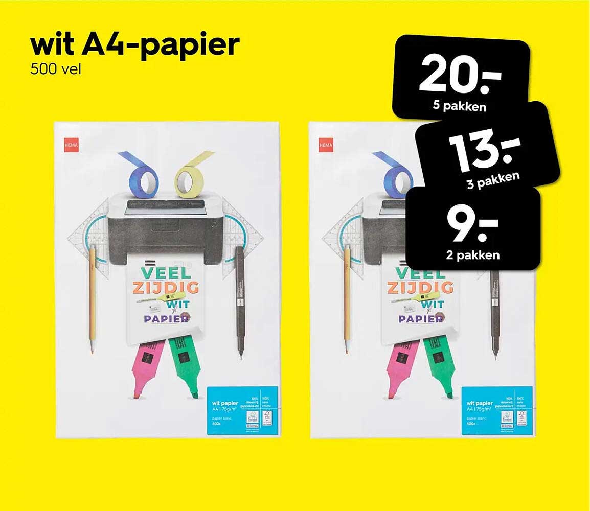wit A4-papier 500 vel