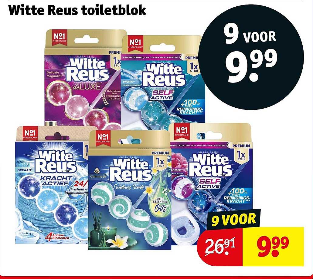 Witte Reus toiletblok 9 voor