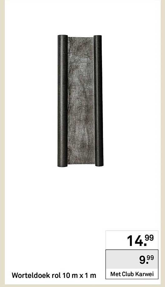 Worteldoek rol 10 m x 1 m