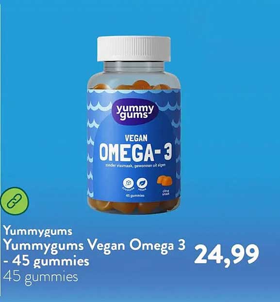 Yummygums Vegan Omega 3 - 45 gummies