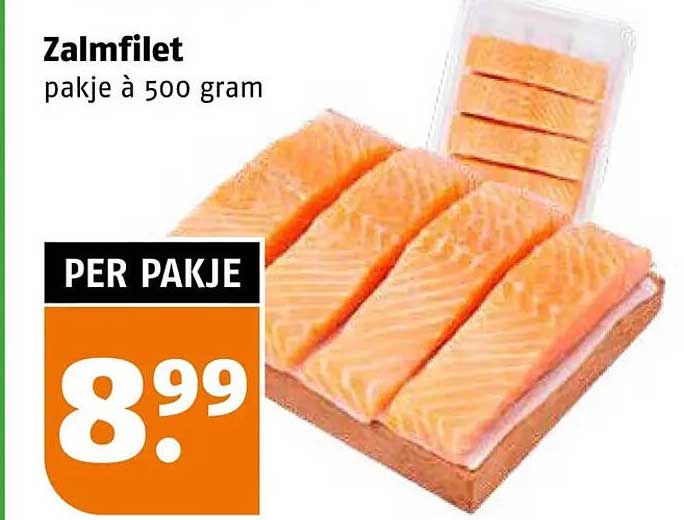 Zalmfilet pakje à 500 gram