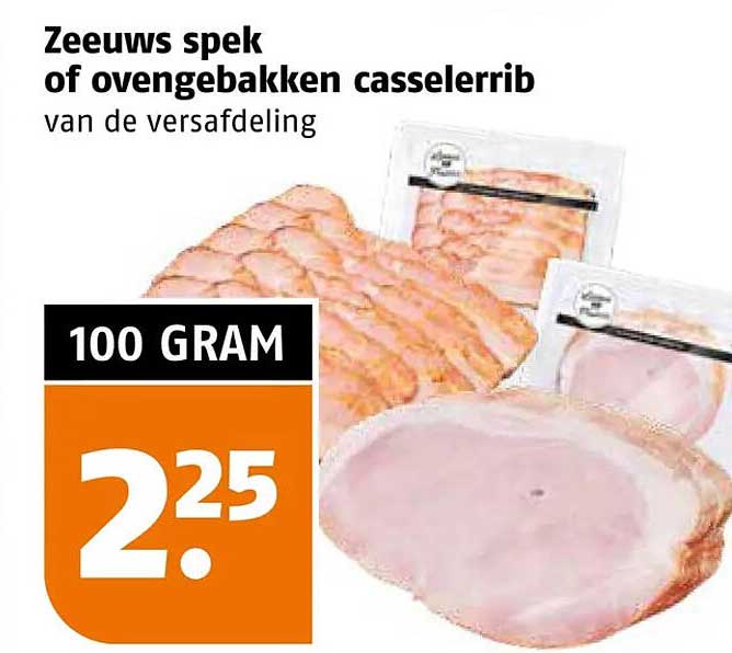 Zeeuws spek of ovengebakken casselerrib van de versafdeling