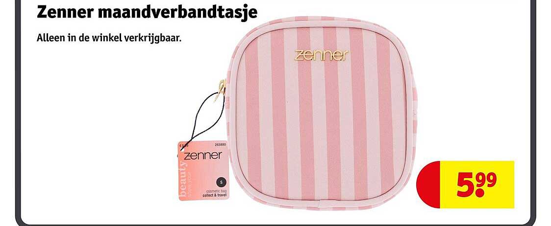 Zenner maandverbandtasje