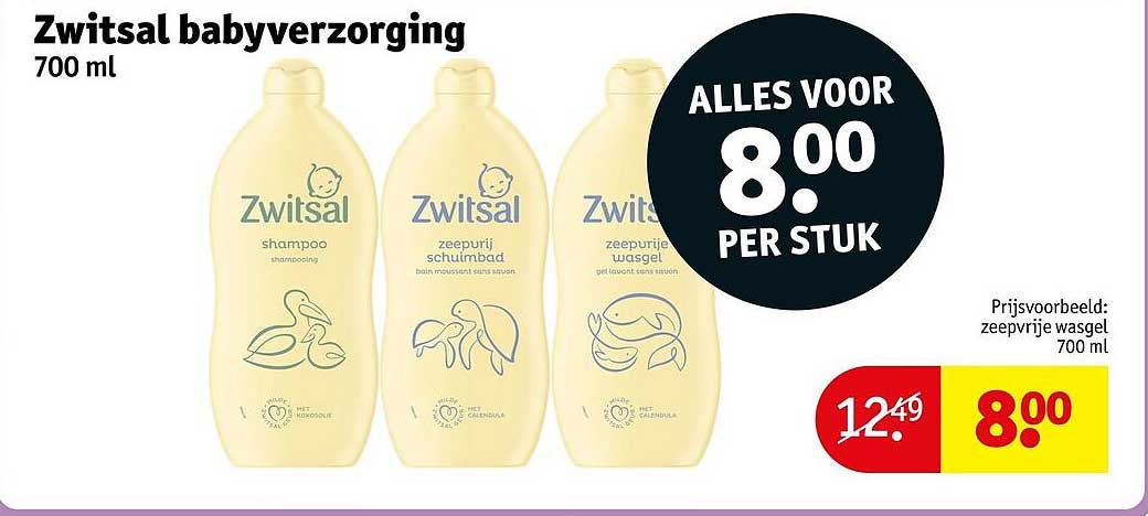 Zwitsal babyverzorging 700 ml