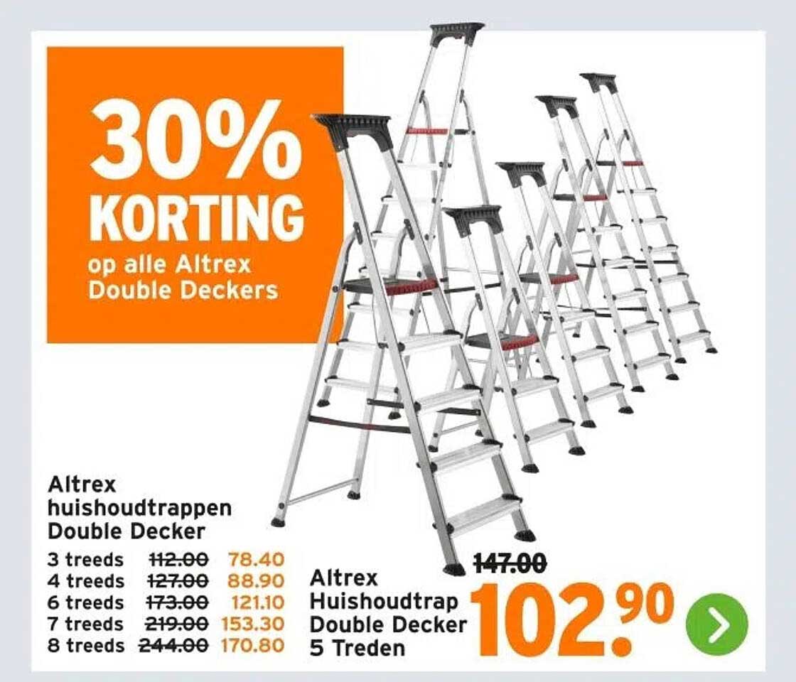 30% KORTING op alle Altrex Double Deckers