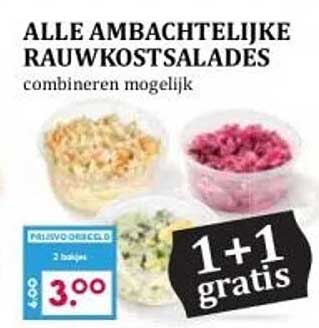 ALLE AMBACHTELIJKE RAUWKOSTSALADES