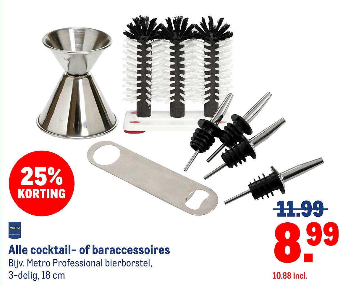 Alle cocktail- of baraccessoires