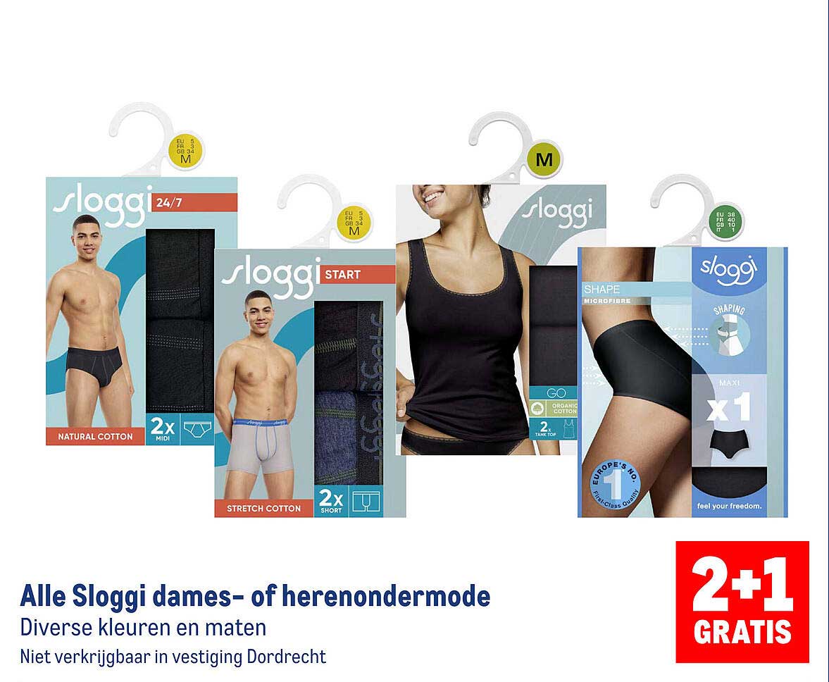 Alle Sloggi dames- of herenondermode