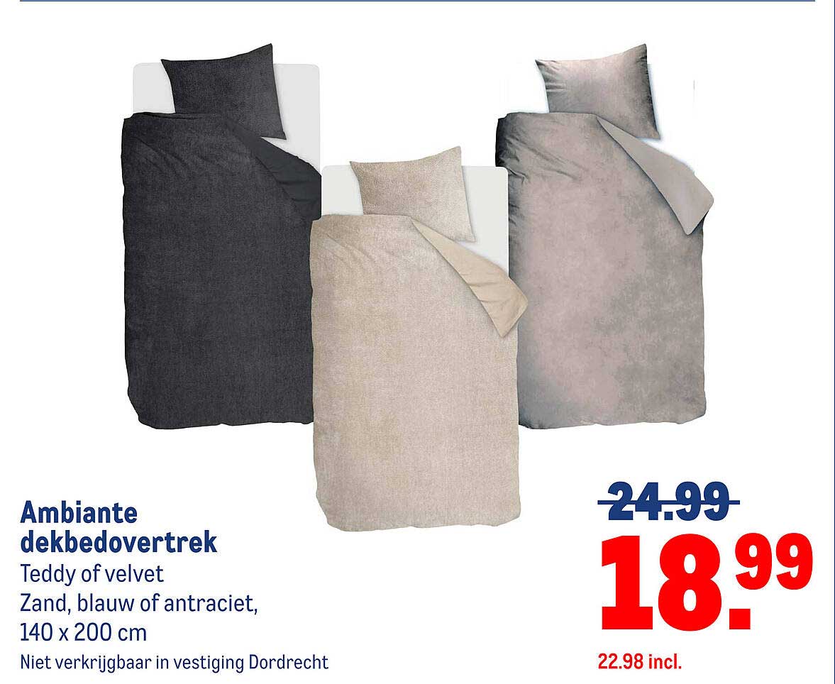 Ambiante dekbedovertrek Teddy of velvet