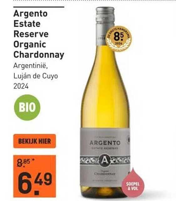 Argento Estate Reserve Organic Chardonnay