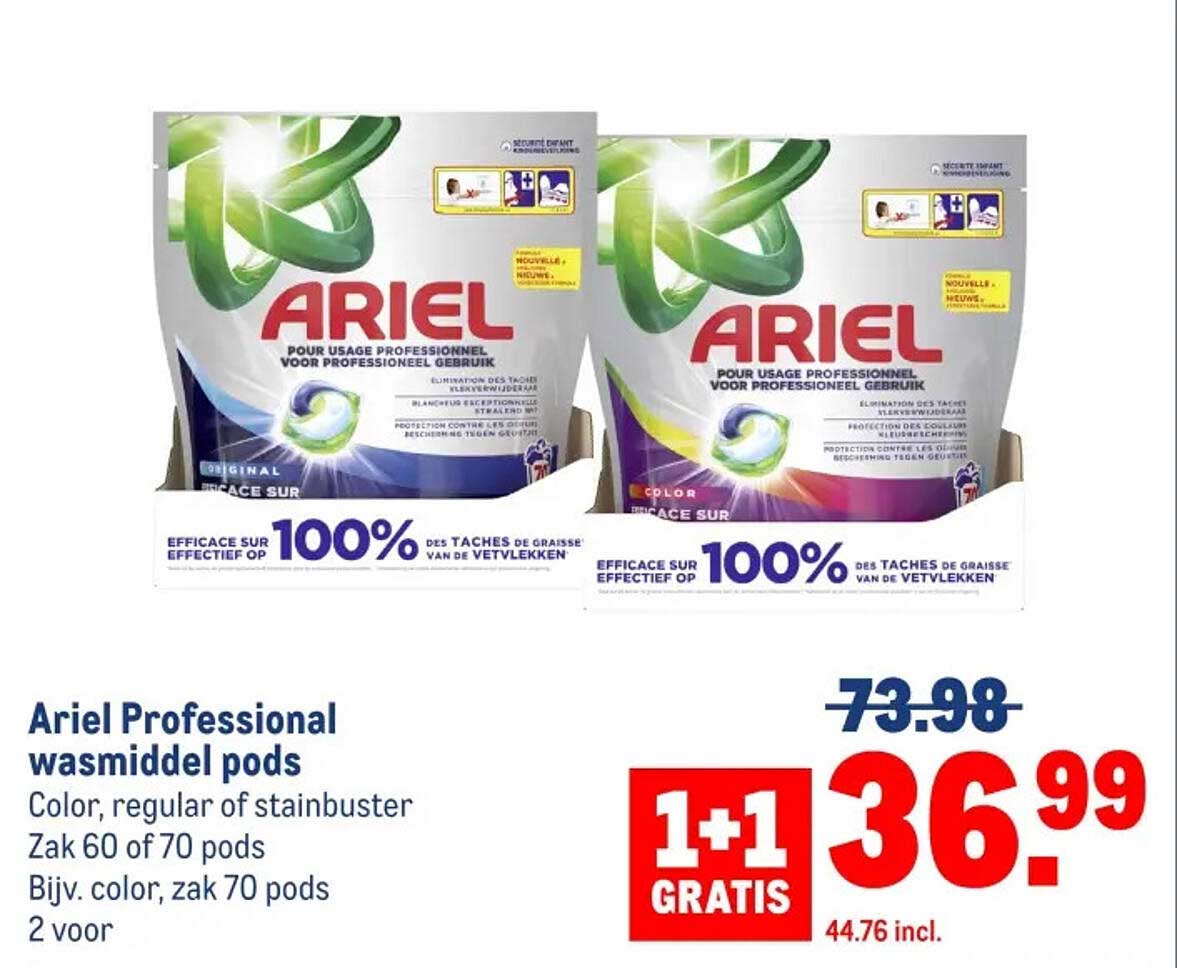 Ariel Professional wasmiddel pods