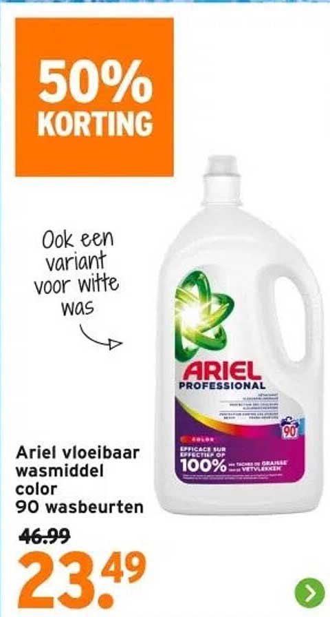 Ariel vloeibaar wasmiddel color 90 wasbeurten