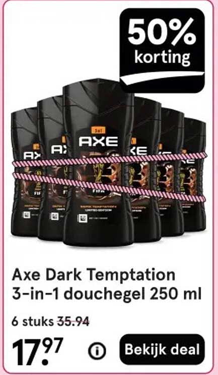 Axe Dark Temptation 3-in-1 douchegel 250 ml