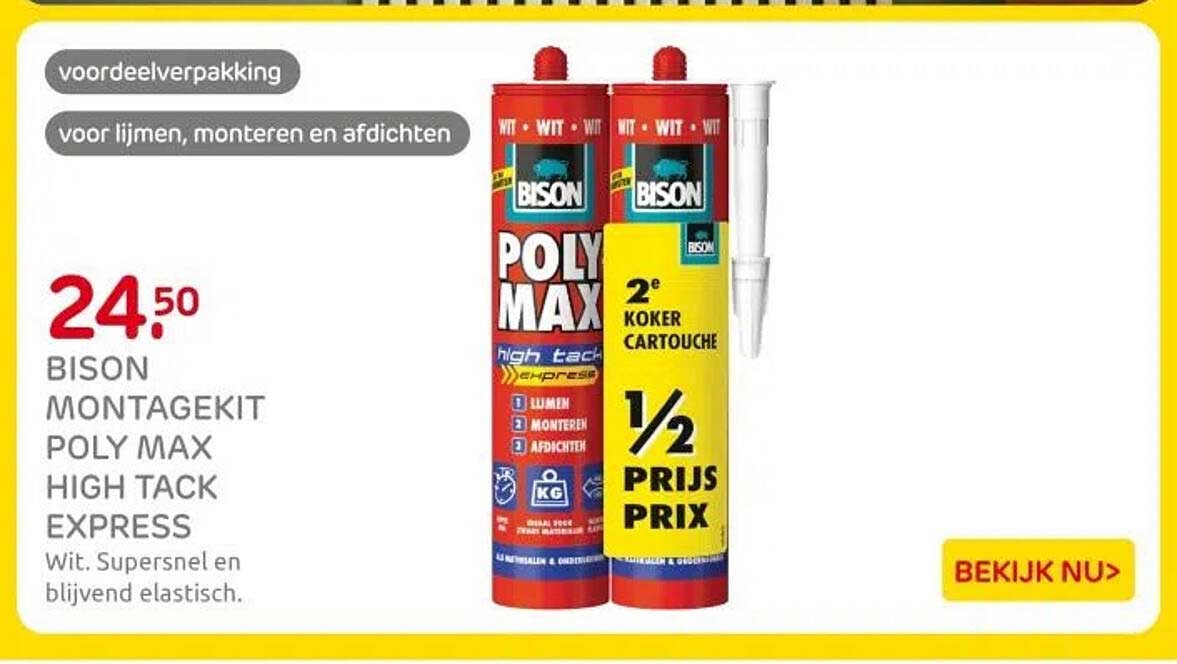 BISON MONTAGEKIT POLY MAX HIGH TACK EXPRESS
