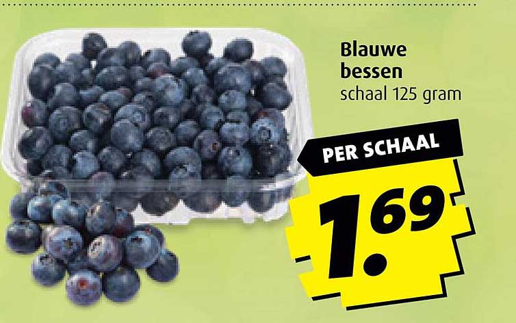 Blauwe bessen schaal 125 gram