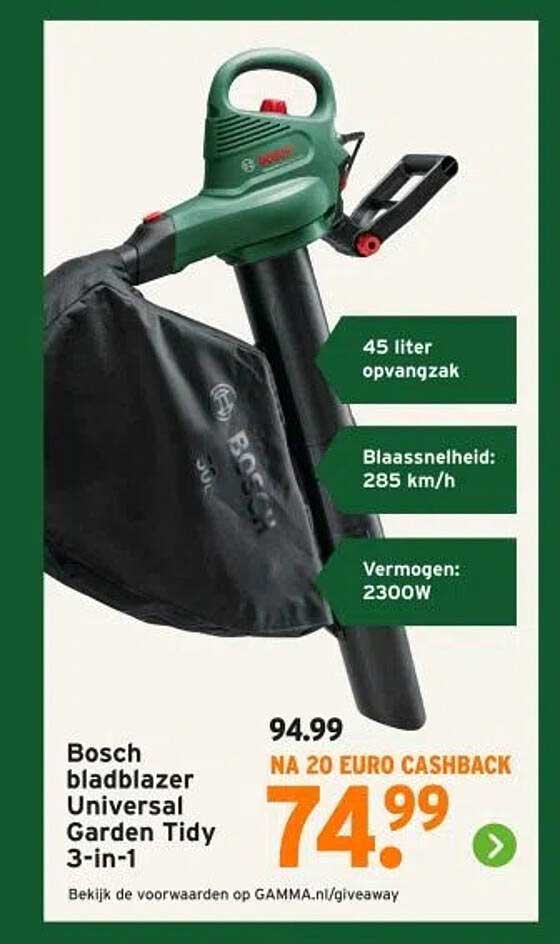Bosch bladblazer Universal Garden Tidy 3-in-1