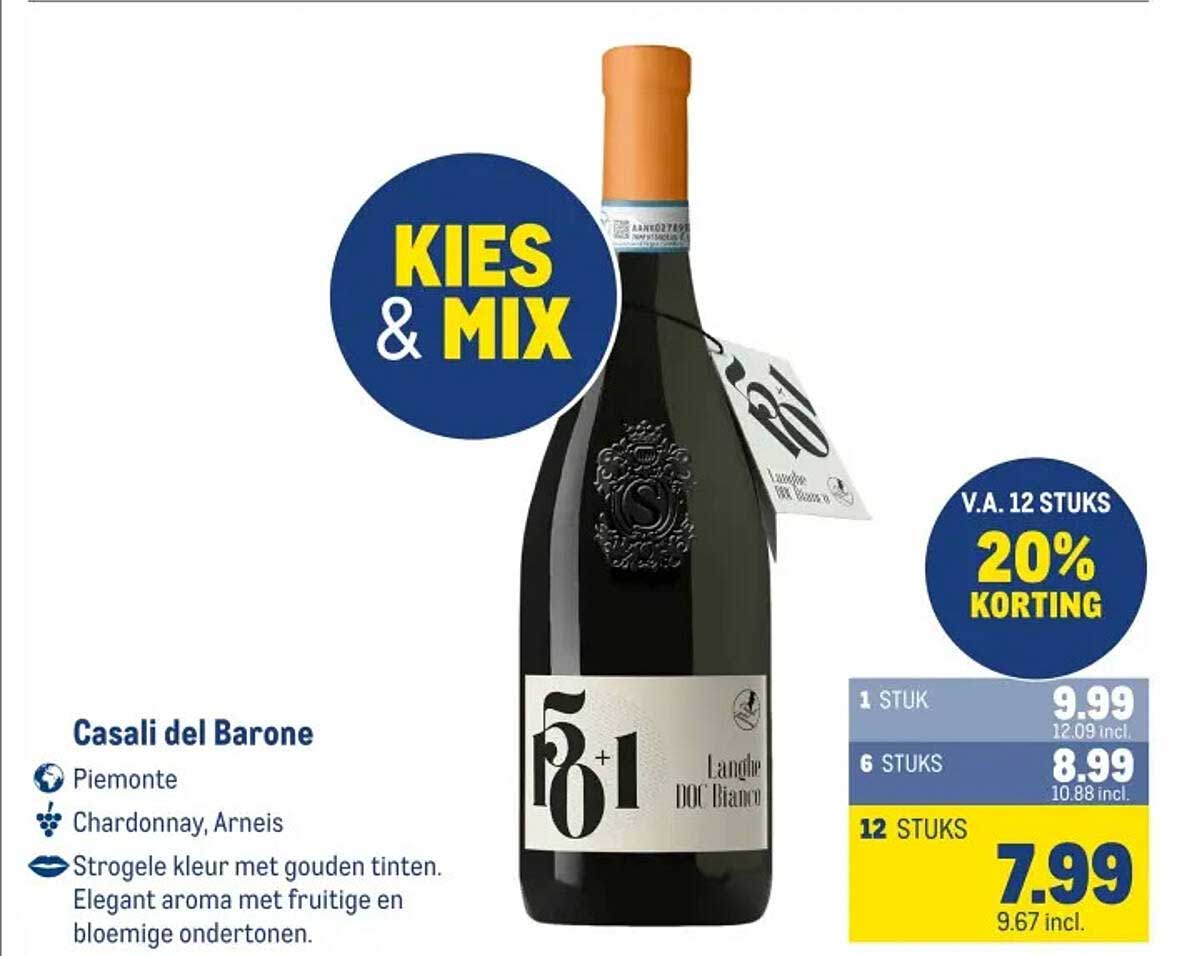 Casali del Barone 50+1 Landwijn DOC Bianco