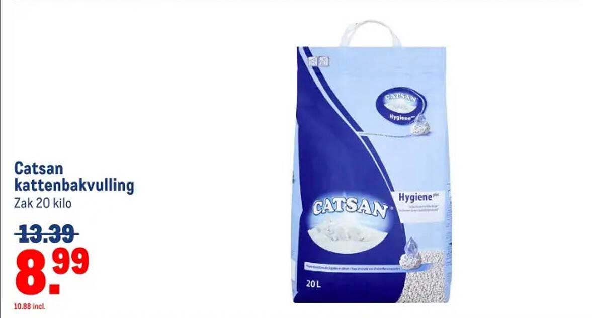 Catsan kattenbakvulling Zak 20 kilo