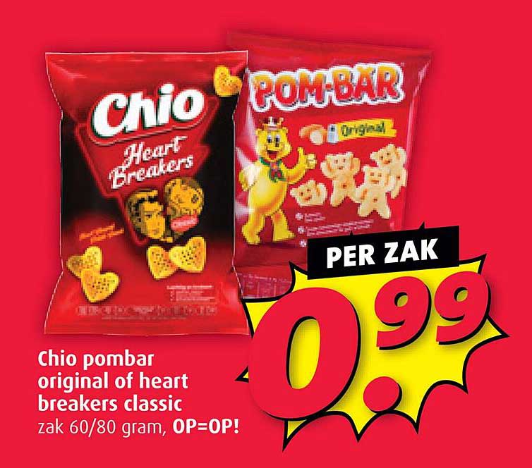 Chio pombar original of heart breakers classic zak 60/80 gram, OP=OP!