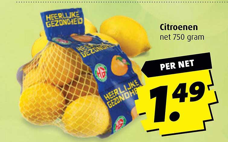 Citroenen net 750 gram