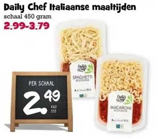 Daily Chef Italiaanse maaltijden schaalt 450 gram