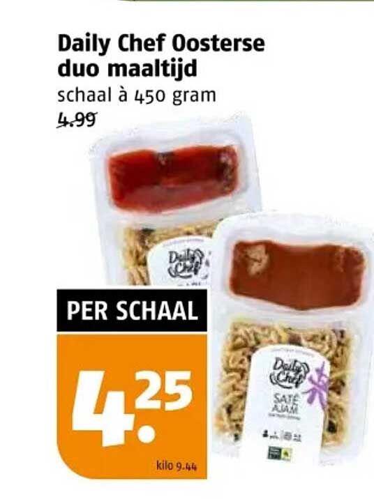 Daily Chef Oosterse duo maaltijd schaal à 450 gram
