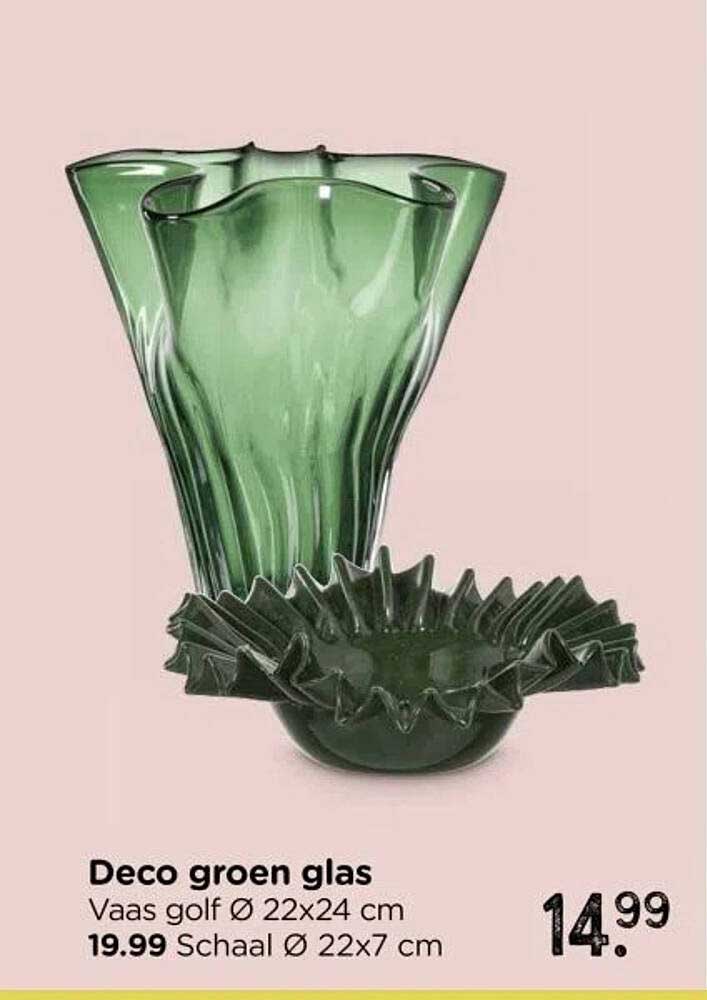 Deco groen glas