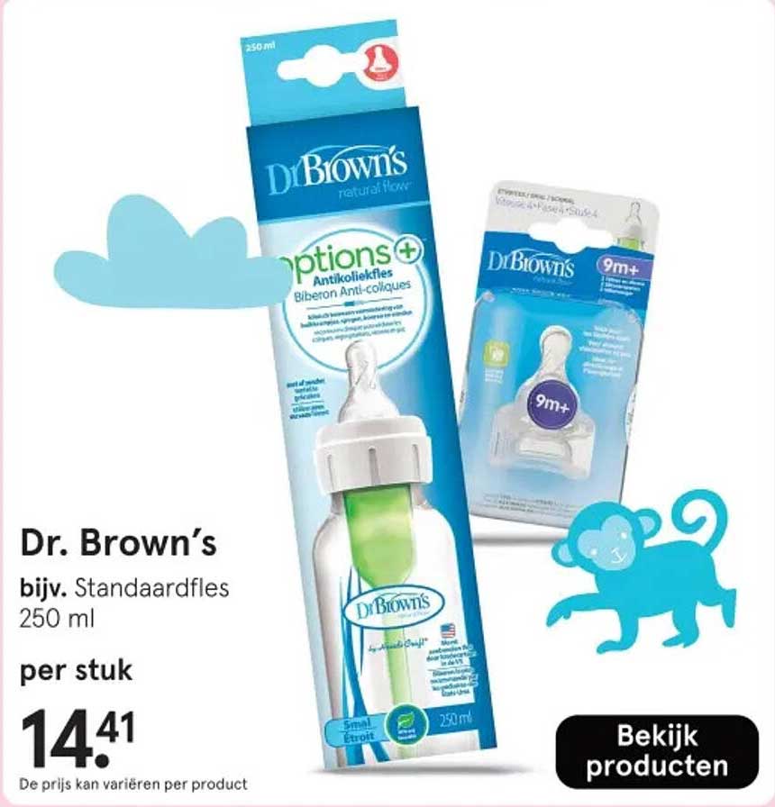 Dr. Brown's bijv. Standaardfles 250 ml
