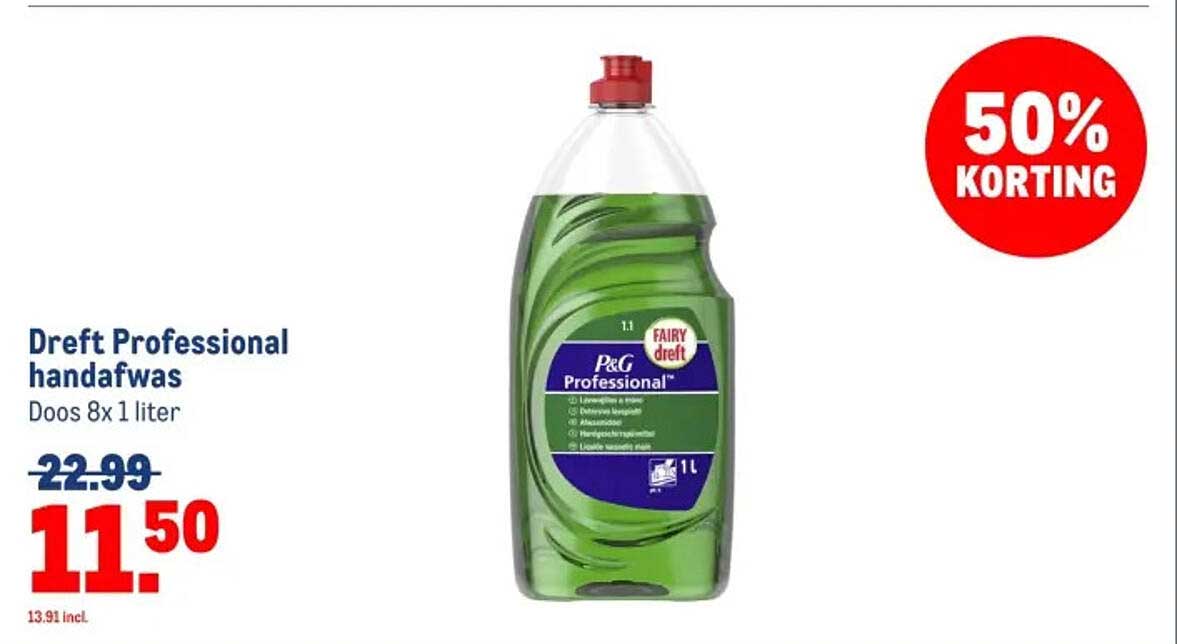 Dreft Professional handafwas Doos 8x 1 liter