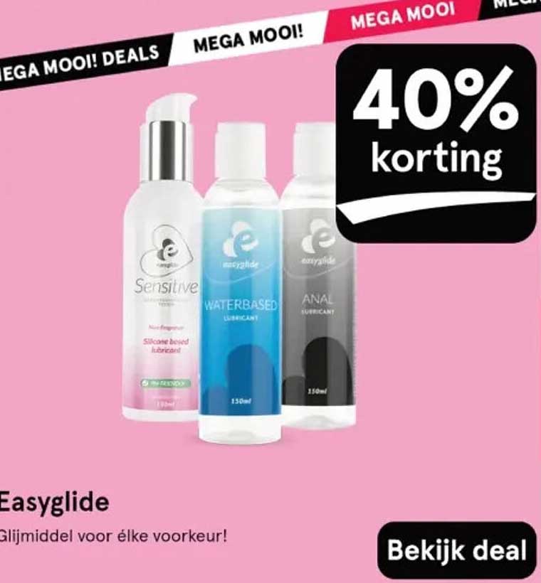 Easyglide Glijmiddel voor elke voorkeur!