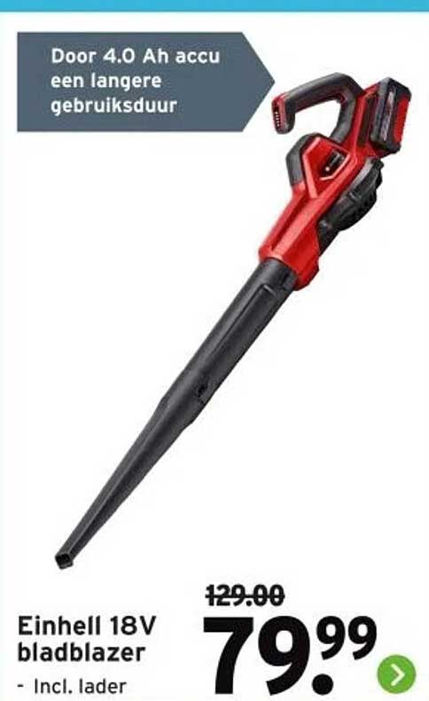 Einhell 18V bladblazer - Incl. lader