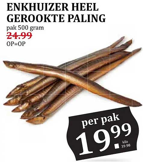ENKHUIZER HEEL GEROOKTE PALING pak 500 gram
