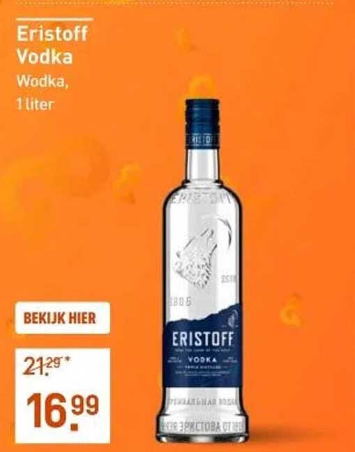 Eristoff Vodka, 1 liter