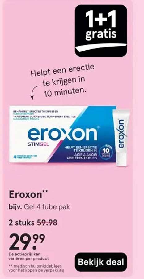 Eroxon** bijv. Gel 4 tube pak