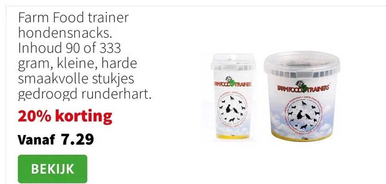 Farm Food trainer hondensnacks